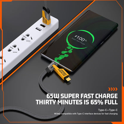 Bluetech 4-in-1 Fast Charging Cable | 65W | Metal Connectors | iPhone, Samsung & Type-C | 1-Year Warranty
